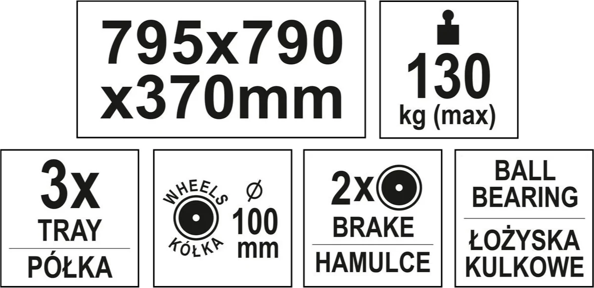 Wózek spawalniczy warsztatowy MIG spotter YT-55210 05